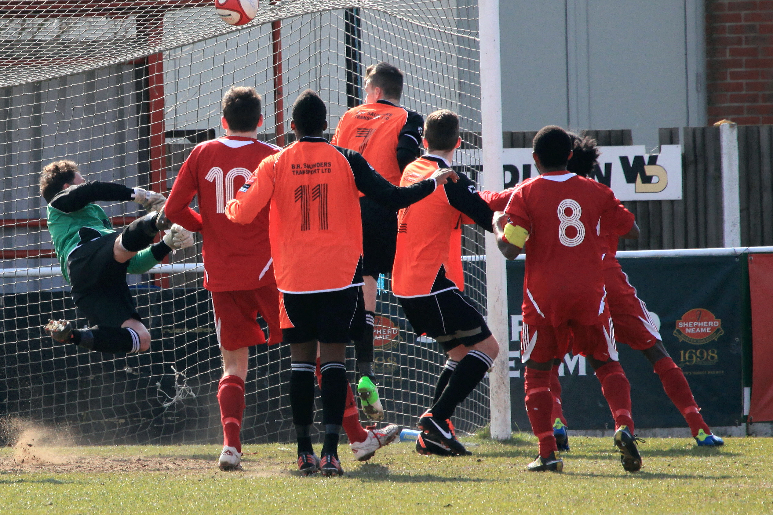 The ball did cross the line. The first Walton goal