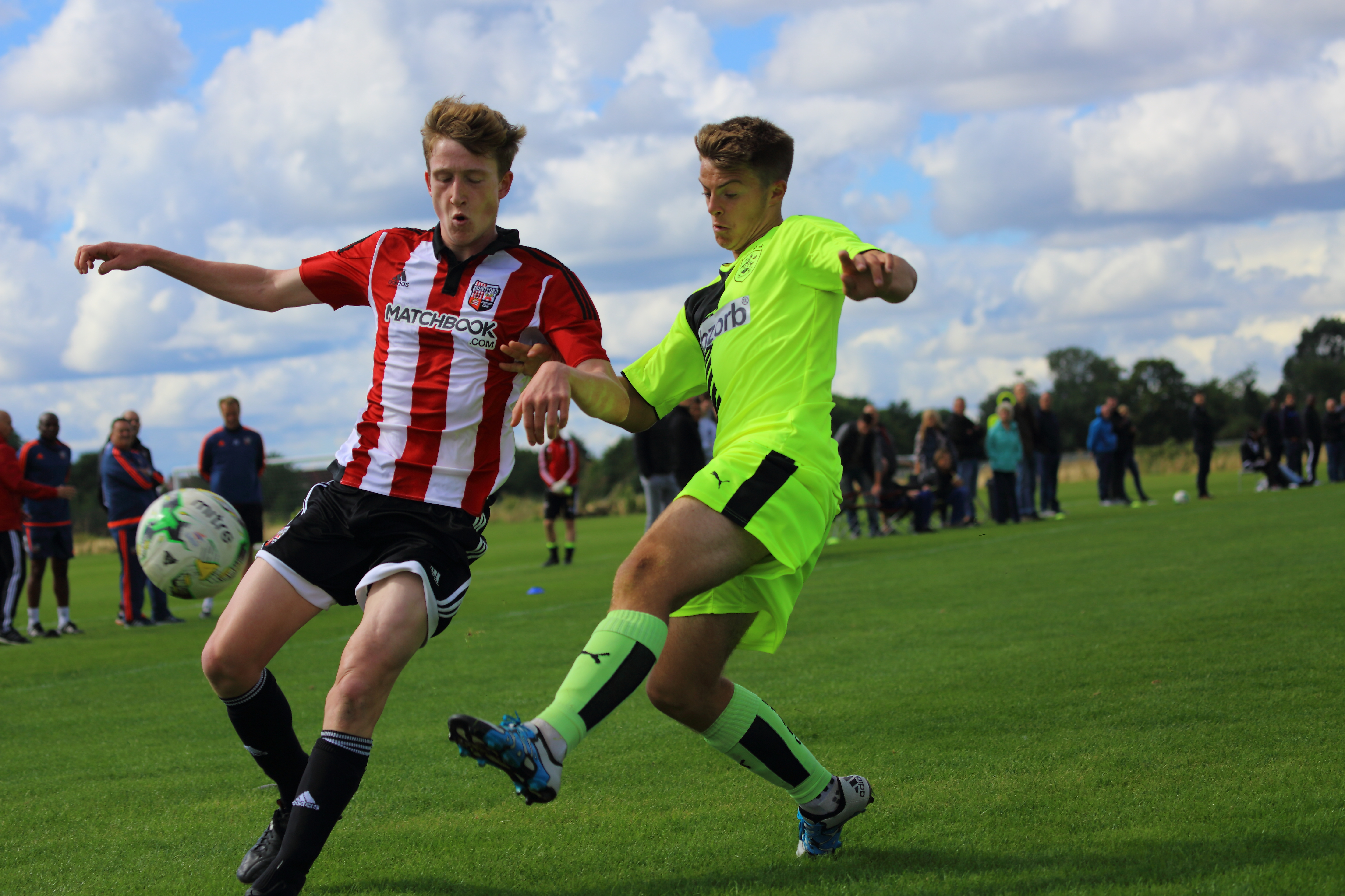 Watching youth team football at Brentford training ground
