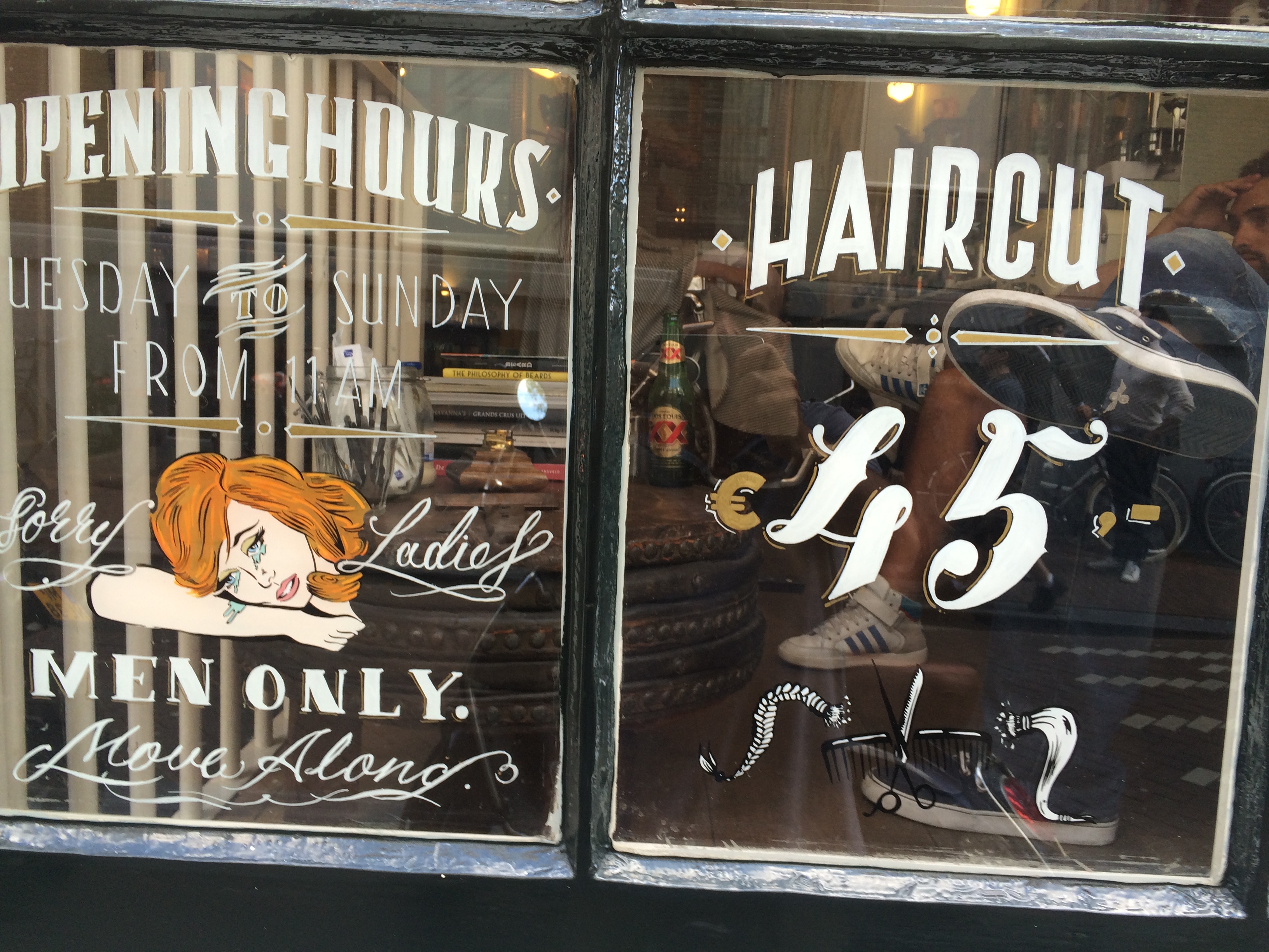 Expensive haircut. 45 euros in amsterdam. 