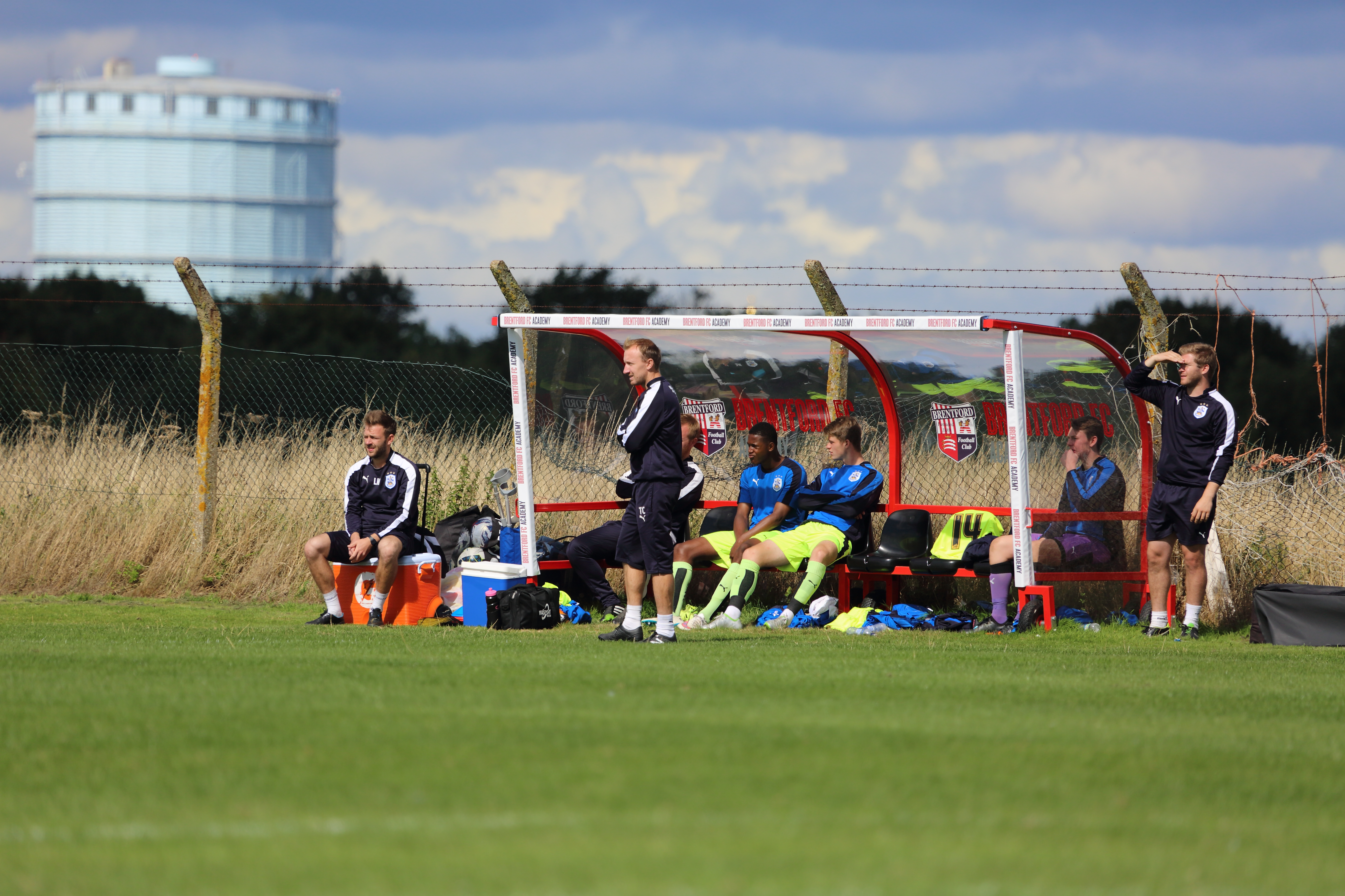 Watching youth team football at Brentford training ground