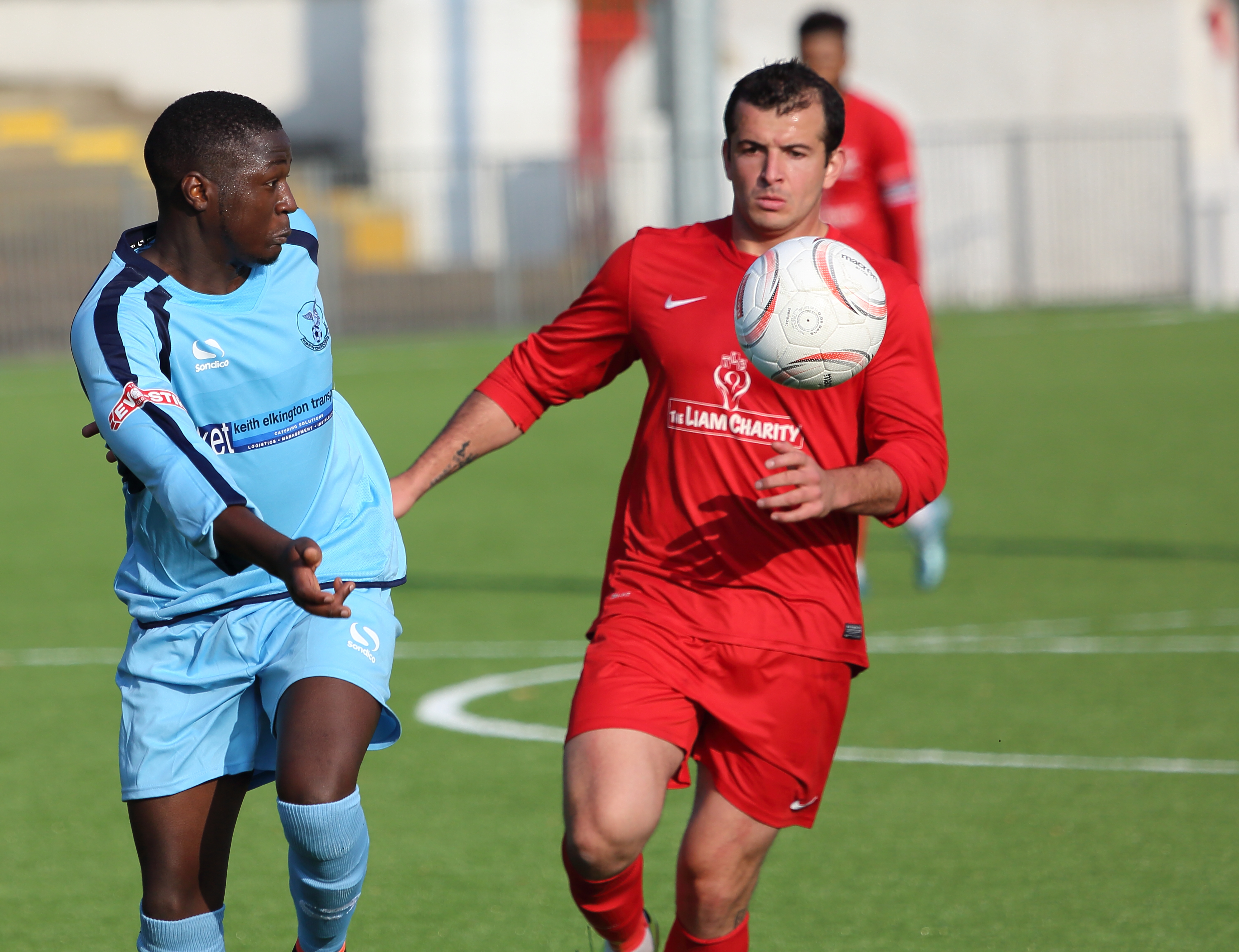 Adriano Moraes. Carshalton v Leighton FA Trophy 2015