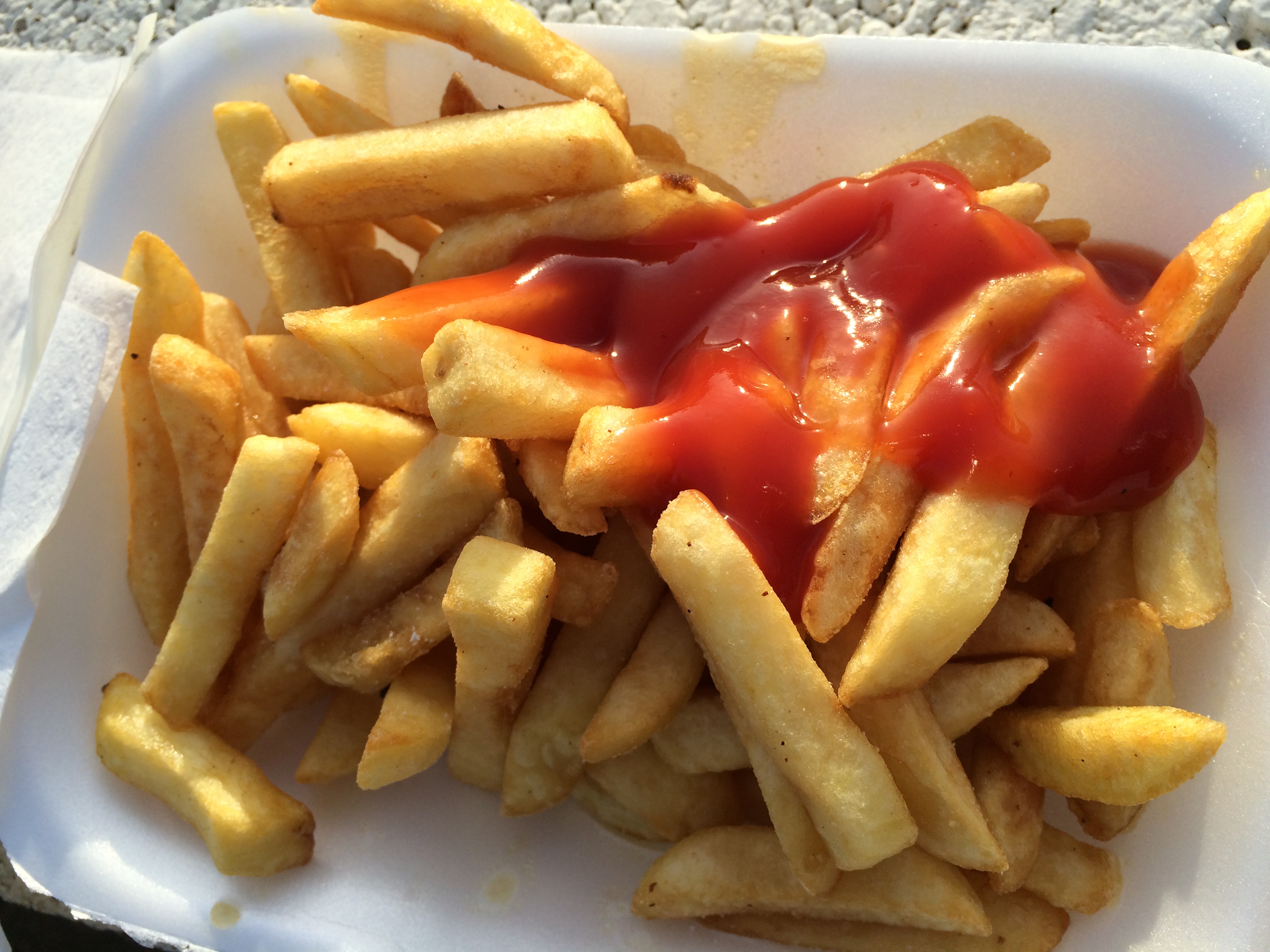Cheeseburger and chips at Molesey FC